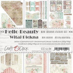 Craft O'Clock - Junk Journal Set - Hello Beauty - 6 Pcs. (CC-JJ-34)
Junk Journal Set, Hello Beauty Collection. Each Sheet Size 15.5 x 30.5cm. Pack contains 6 pieces, 3 Single sided, 250g, and 3 double sided, 190g. Acid and Lignin free. Craft O'Clock - Junk Journal Set - Hello Beauty - 6 Pcs. (CC-JJ-34)
Junk Journal Set, Hello Beauty Collection. Each Sheet Size 15.5 x 30.5cm. Pack contains 6 pieces, 3 Single sided, 250g, and 3 double sided, 190g. Acid and Lignin free.
