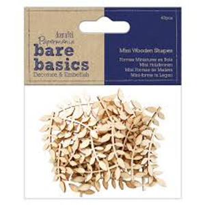Papermania Bare Basics Wooden Shapes Vine Leaf (40pcs) (PMA 174525)
Pack of beautiful wooden leaf embellishments. 40 Pieces in pack. Each leaf has beautiful detailing and can be used as embellishments in all sorts of craft projects. Scrapbooking, Card making, Decoupeage and more. Each leaf can be painted and glittered or leave them in their natural wood colour. Papermania Bare Basics Wooden Shapes Vine Leaf (40pcs) (PMA 174525)
Pack of beautiful wooden leaf embellishments. 40 Pieces in pack. Each leaf has beautiful detailing and can be used as embellishments in all sorts of craft projects. Scrapbooking, Card making, Decoupeage and more. Each leaf can be painted and glittered or leave them in their natural wood colour.