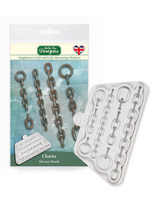 Katy Sue Designs - Chains (CE009 )
The depth and detail of this chains mould is incredibly realistic. The chains are perfect for adding on to the end of an anchor or for creating borders on your craft projects and for decorating craft projects. The mould has 4 links and 4 chains giving you 8 individual elements to play with. Katy Sue Designs - Chains (CE009 )
The depth and detail of this chains mould is incredibly realistic. The chains are perfect for adding on to the end of an anchor or for creating borders on your craft projects and for decorating craft projects. The mould has 4 links and 4 chains giving you 8 individual elements to play with.