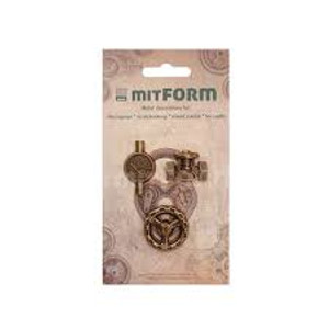 mitFORM Set - Tubes Valves 4 - Metal Embellishments - 3 Pcs (MITS057)
mitFORM manufacture their own range of heavy weight metal decorations. These embellishments are made from quality, heavy brass casts in steampunk style. Use them as Metal decorations for your decoupage, scrapbooking, mixed media, and crafting projects. The detail and quality of the designs are unrivaled within the craft market. This Set: Tubes Valves 4, contains 3 pieces; 1 piece 30mm dia., 1 piece 27x25mm, and 1 pieces 35x22mm. 30g total weight of all four items. mitFORM Set - Tubes Valves 4 - Metal Embellishments - 3 Pcs (MITS057)
mitFORM manufacture their own range of heavy weight metal decorations. These embellishments are made from quality, heavy brass casts in steampunk style. Use them as Metal decorations for your decoupage, scrapbooking, mixed media, and crafting projects. The detail and quality of the designs are unrivaled within the craft market. This Set: Tubes Valves 4, contains 3 pieces; 1 piece 30mm dia., 1 piece 27x25mm, and 1 pieces 35x22mm. 30g total weight of all four items.