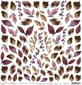 Craft O'Clock -
plum
in
chocolate collection - Single Sided Paper 12"x12" Extras to cut - Leaves XIII - 250 gsm (1 sheet) (CC-L-13)
Single sheet of high-quality paper from Plum In Chocolate collection, ideal for scrapbooking and other craft projects. Single sided paper. Size: 12x12 inches (30.5x30.5cm) Weight: 250g. Acid-free and lignin free. Craft O'Clock -
plum
in
chocolate collection - Single Sided Paper 12"x12" Extras to cut - Leaves XIII - 250 gsm (1 sheet) (CC-L-13)
Single sheet of high-quality paper from Plum In Chocolate collection, ideal for scrapbooking and other craft projects. Single sided paper. Size: 12x12 inches (30.5x30.5cm) Weight: 250g. Acid-free and lignin free.