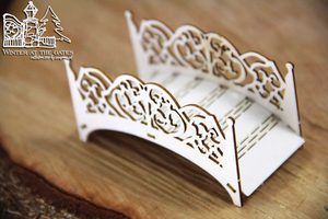Scrapiniec - Chipboard Embellishments - Winter at the Gates - 3D Bridge (5272)
Scrapiniec Decorative Chipboard Embellishments. 3D Park Bridge, from the Winter at the Gates collection.  Easy to build, with cut out slots. Recomend using a small amout of glue to secure.  Perfect for use in cardmaking, exploding boxes, scrapbooking, albums and other creative crafts.  To decorate them you can use inks, paints, sprays, glitters, embossing powders and colourful papers.  Approximate size of the bench after folding is each embellishment 85 x 38mm.  Made of chipboard 1.2 mm thick.  All embellishments are embedded into the sheet, so to remove them, you simply push them out of the sheet, any stubborn pieces may need to be cut out with a craft knife following the designated lines. Scrapiniec - Chipboard Embellishments - Winter at the Gates - 3D Bridge (5272)
Scrapiniec Decorative Chipboard Embellishments. 3D Park Bridge, from the Winter at the Gates collection.  Easy to build, with cut out slots. Recomend using a small amout of glue to secure.  Perfect for use in cardmaking, exploding boxes, scrapbooking, albums and other creative crafts.  To decorate them you can use inks, paints, sprays, glitters, embossing powders and colourful papers.  Approximate size of the bench after folding is each embellishment 85 x 38mm.  Made of chipboard 1.2 mm thick.  All embellishments are embedded into the sheet, so to remove them, you simply push them out of the sheet, any stubborn pieces may need to be cut out with a craft knife following the designated lines.
