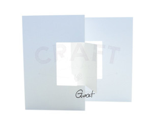 Swing card A6 White mat - 300gsm - (ID-2413)