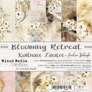 Craft O'Clock - Paper Collection Set 6"x 6" Blooming Retreat - 250 gsm, bonus design on back of the cover (CC-ZM-BLR-MM09)
A set of 24 double-sided pages.  Blooming Retreat Collection (6 patterns) of high quality scrapbooking paper.  Each page is 6x6 inches or 15.25 x 15.25cm. The paper weight is 250gsm.  This product is acid and lignin free. Craft O'Clock - Paper Collection Set 6"x 6" Blooming Retreat - 250 gsm, bonus design on back of the cover (CC-ZM-BLR-MM09)
A set of 24 double-sided pages.  Blooming Retreat Collection (6 patterns) of high quality scrapbooking paper.  Each page is 6x6 inches or 15.25 x 15.25cm. The paper weight is 250gsm.  This product is acid and lignin free.