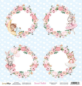 ScrapBoys - Sweet Ballet 12 x 12 - Single Sheet - (SWBA-02)

SWEET BALLET - collection dedicated to a little girls. You will find a lot of elements to cut, flowers, ballerinas and animals. We hope you will like the collection as much as the others..

Sizes : paper sheets ; 30,5 x 30,5 cm ( 12’’x12’’)


Grammar: 190 gsm


