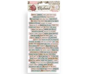 Stamperia - Passion Quotes - 6"x12" Paper Pad - (DFLCB23)
Embellishments for projects like scrapbooking, making cards or home decor. For specific product information take a look at the product image.
Adhesive Chipboard 15x30cm, 86 pcs.
Made in Italy. Stamperia - Passion Quotes - 6"x12" Paper Pad - (DFLCB23)
Embellishments for projects like scrapbooking, making cards or home decor. For specific product information take a look at the product image.
Adhesive Chipboard 15x30cm, 86 pcs.
Made in Italy.