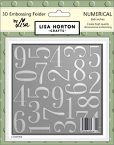Lisa Horton Crafts - 3D Embossing Folder - Numerical (LHCEF008)
3D Embossing Folder - Numerical Design
Dimensions: 150mm x 150mm
Beautiful deep, crisp design. Lisa Horton Crafts - 3D Embossing Folder - Numerical (LHCEF008)
3D Embossing Folder - Numerical Design
Dimensions: 150mm x 150mm
Beautiful deep, crisp design.