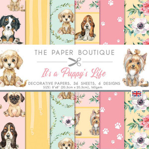 The Paper Boutique -  It's A Puppy's Life Decorative Papers - 8" x 8" (PB1618)
The Paper Boutique It’s a Puppy’s Life Paper Kit. The range of papers are a mix of A4 and 8 x 8 format and includes a Decorative Paper Pad, Embellishments Pads, the Essential Colour Card Collection and the Insert Collection. Made in UK. The Paper Boutique -  It's A Puppy's Life Decorative Papers - 8" x 8" (PB1618)
The Paper Boutique It’s a Puppy’s Life Paper Kit. The range of papers are a mix of A4 and 8 x 8 format and includes a Decorative Paper Pad, Embellishments Pads, the Essential Colour Card Collection and the Insert Collection. Made in UK.