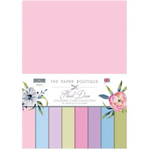 Paper Boutique - Happy Days A4 Coloured Card Collection - (PB1218)
The Paper Boutique ‘Happy Days' Card Collection contains 24 high-quality sheets of card in a selection of 8 shades that perfectly complement the wider range Happy Days range. Each sheet of card is single sided with a white core. All the sheets are perfect for use with electronic die-cutting machines, such as the Brother ScanNCut or the Silhouette Cameo. Manufactured in the UK from 200gsm card, each sheet is uncoated so it can be inked, stamped or embossed, extending your creative possibilities.
Each pack contains 24 pieces of card: 8 colours, 3 of each (200)gsm.
This stunning coloured card can be used to create papercraft projects or added to existing crafts for beautiful results. Paper Boutique - Happy Days A4 Coloured Card Collection - (PB1218)
The Paper Boutique ‘Happy Days' Card Collection contains 24 high-quality sheets of card in a selection of 8 shades that perfectly complement the wider range Happy Days range. Each sheet of card is single sided with a white core. All the sheets are perfect for use with electronic die-cutting machines, such as the Brother ScanNCut or the Silhouette Cameo. Manufactured in the UK from 200gsm card, each sheet is uncoated so it can be inked, stamped or embossed, extending your creative possibilities.
Each pack contains 24 pieces of card: 8 colours, 3 of each (200)gsm.
This stunning coloured card can be used to create papercraft projects or added to existing crafts for beautiful results.