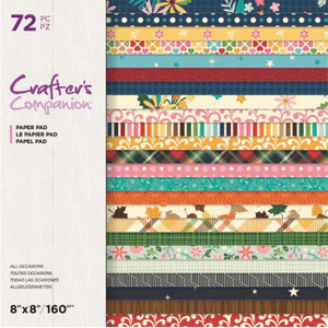 Crafter's Companion - All Occassions - 8"x 8" Paper Pad 72pcs (CC-PAD08-ALLOC)
Coloured 8"x 8"paper pad
Add a pop of perfect colour to your cards, gift bags, gift tags and more with the All Occassions 8” x 8” Paper Pad!
This paper pad Includes 72 sheets of 24 patterns
Part of the Year of Craft range
Each sheet measures 8" x 8" (20.4cm x 20.4cm), so these sheets are perfect for small scrapbooks or cards! They're absolutely ideal for die-cutting, stamping, embossing and so much more. Crafter's Companion - All Occassions - 8"x 8" Paper Pad 72pcs (CC-PAD08-ALLOC)
Coloured 8"x 8"paper pad
Add a pop of perfect colour to your cards, gift bags, gift tags and more with the All Occassions 8” x 8” Paper Pad!
This paper pad Includes 72 sheets of 24 patterns
Part of the Year of Craft range
Each sheet measures 8" x 8" (20.4cm x 20.4cm), so these sheets are perfect for small scrapbooks or cards! They're absolutely ideal for die-cutting, stamping, embossing and so much more.