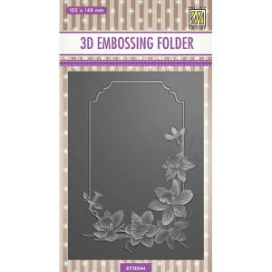 Nellie Snellen - 3D Embossing Folder - Rectangle Frame - Daffodils- (EF3D044)
measures approximately 4" x 6" in size.
Nellie Snellen embossing folders can be used in most universal embossing machines and die cut machines such as Provocraft Cuttlebug, Sizzix Vagabond, Spellbinder Wizard, eBosser, and Sizzix Big Shot, and many others. Follow your manufacturer's instructions for use.
Product sample shown provided by Nellie Snellen. Nellie Snellen - 3D Embossing Folder - Rectangle Frame - Daffodils- (EF3D044)
measures approximately 4" x 6" in size.
Nellie Snellen embossing folders can be used in most universal embossing machines and die cut machines such as Provocraft Cuttlebug, Sizzix Vagabond, Spellbinder Wizard, eBosser, and Sizzix Big Shot, and many others. Follow your manufacturer's instructions for use.
Product sample shown provided by Nellie Snellen.