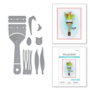 Spellbinders Artful Tulip - Paint Your World Collection by Vicky Papaioannou (S3-440)
The Artful Tulip Etched Dies is part of the Paint Your World Collection by Vicky Papaioannou. A sweet grouping of a paint brush with lovely tulips popping out from the leaves and bristles. This set of seven thin metal dies includes the paint brush base, its bristles, tulips, and leaves.
Paint Your World Collection is a whimsical ode to paint brushes. Vicky Papaioannou creates a fun gathering of paint brushes, palettes, and natural elements, along with a set of clear stamps that ties the theme together. Even if you dabble in paints or a full-on watercolorist, this collection is a must have!
Approximate Size:
Paintbrush: 1.20 x 3.10 in./3.00 x 7.80 cm
Bristles: 0.61 x 1.60 in./1.50 x 4.10 cm
LG Leaf: 0.28 x 1.80 in./0.71 x 4.60 cm
MD Leaf: 0.28 x 1.60 in./0.71 x 4.10 cm
Curved Leaf: 0.47 x 1.20 in./1.20 x 3.00 cm
Tulip Petal (2 pcs): 0.50 x 0.50 in./1.30 x 1.30 cm
Tulip Petal: 0.30 x 0.55 in./0.76 x 1.40 cm
Brush Head: 1.20 x 0.43 in./3.00 x 1.10 cm
Curved Leaf Top: 0.45 x 0.38 in./1.10 x 0.96 cm Spellbinders Artful Tulip - Paint Your World Collection by Vicky Papaioannou (S3-440)
The Artful Tulip Etched Dies is part of the Paint Your World Collection by Vicky Papaioannou. A sweet grouping of a paint brush with lovely tulips popping out from the leaves and bristles. This set of seven thin metal dies includes the paint brush base, its bristles, tulips, and leaves.
Paint Your World Collection is a whimsical ode to paint brushes. Vicky Papaioannou creates a fun gathering of paint brushes, palettes, and natural elements, along with a set of clear stamps that ties the theme together. Even if you dabble in paints or a full-on watercolorist, this collection is a must have!
Approximate Size:
Paintbrush: 1.20 x 3.10 in./3.00 x 7.80 cm
Bristles: 0.61 x 1.60 in./1.50 x 4.10 cm
LG Leaf: 0.28 x 1.80 in./0.71 x 4.60 cm
MD Leaf: 0.28 x 1.60 in./0.71 x 4.10 cm
Curved Leaf: 0.47 x 1.20 in./1.20 x 3.00 cm
Tulip Petal (2 pcs): 0.50 x 0.50 in./1.30 x 1.30 cm
Tulip Petal: 0.30 x 0.55 in./0.76 x 1.40 cm
Brush Head: 1.20 x 0.43 in./3.00 x 1.10 cm
Curved Leaf Top: 0.45 x 0.38 in./1.10 x 0.96 cm