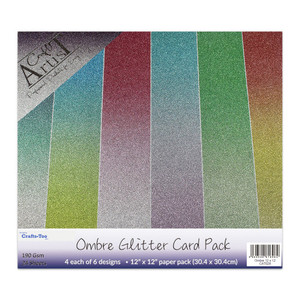 Craft Artist - Glitter Card Pack - 24 Sheets (CAT028)
The Ombre 12in x 12in Glitter card Pack from Crafts Too contains 24 sheets of high quality,190gsm cardstock that features a stunning glitter finish. Featuring 6 ombre designs in an array of bright and beautiful colours, this card pack is sure to bring your cards and craft projects to life.
Features & Benefits
Includes 24 Sheets
Features 6 Ombre Designs, 4 Sheets of Each
Specification
Size: 12in x 12in
Paper Weight: 190gsm Craft Artist - Glitter Card Pack - 24 Sheets (CAT028)
The Ombre 12in x 12in Glitter card Pack from Crafts Too contains 24 sheets of high quality,190gsm cardstock that features a stunning glitter finish. Featuring 6 ombre designs in an array of bright and beautiful colours, this card pack is sure to bring your cards and craft projects to life.
Features & Benefits
Includes 24 Sheets
Features 6 Ombre Designs, 4 Sheets of Each
Specification
Size: 12in x 12in
Paper Weight: 190gsm