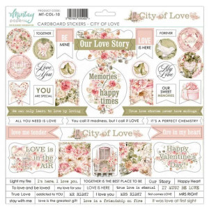 Mintay - City Of Love Chipboard- 12 x 12 (MT-COL-10))
Self adhesive chipboard embellishments. Size: 12 x 12 Contents Mintay - City Of Love Chipboard- 12 x 12 (MT-COL-10))
Self adhesive chipboard embellishments. Size: 12 x 12 Contents