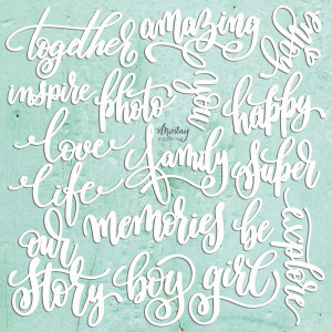 Mintay Papers - Mintay Chippies - Words Set (MT-CHIP2-D6)
Mintay Laser Chipboard. These 2mm thick die-cut chipboard pieces are in a natural ecru color and can be added to many of your projects. They can be modified with paint, ink, paper, using stencils, stamps, hot embossing or applying waxes and pastes. Words Set - 18 pieces, backing sheet is 12x12 inches. Word width varies from 5.5 to 13 cm or 2.2 to 4.5 inches.
Mintay Papers - Mintay Chippies - Words Set (MT-CHIP2-D6)
Mintay Laser Chipboard. These 2mm thick die-cut chipboard pieces are in a natural ecru color and can be added to many of your projects. They can be modified with paint, ink, paper, using stencils, stamps, hot embossing or applying waxes and pastes. Words Set - 18 pieces, backing sheet is 12x12 inches. Word width varies from 5.5 to 13 cm or 2.2 to 4.5 inches.