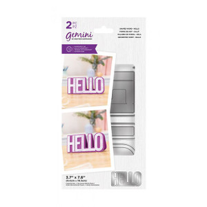Gemini Expressions Shaped Word Die - Hello (GEM-MD-EXP-SHWHEL)
Make your sentiments shout from the rooftops with the fun and fabulous Shaped Word collection! With this range, it’s all about the message with sets to create word-shaped card bases.
The Gemini Expressions Shaped Word Hello set includes 2 dies to cut out a card base in the shape of the word HELLO. The top of the word doesn’t cut away, forming a sweet tent-fold card base!
The Shaped Word collection features five sentiments to choose from, as well as an accompanying range of stencils and a sentiment stamp set to add colour, texture and flair to your creations!
Achieve a professional finish to all your papercraft projects by cutting your materials with these dies for accuracy and precision. With a simple pass through the Gemini die-cutting machine or any other compatible die-cutting machine, you can cut multiple layers of your paper or card to produce several elements at once.
All you need is a die-cutting machine, a die and your chosen card or paperstock. Simply create your plate combination using the helpful Sandwich Guide in the instruction manual and run through your die-cutting machine – it’s that simple!
Why not browse the full collection to pick and mix sentiments, patterns and shapes to create the perfect card for any occasion!
Largest Die Size: 3.7” x 7.6” (9.4cm x 19.3cm) Gemini Expressions Shaped Word Die - Hello (GEM-MD-EXP-SHWHEL)
Make your sentiments shout from the rooftops with the fun and fabulous Shaped Word collection! With this range, it’s all about the message with sets to create word-shaped card bases.
The Gemini Expressions Shaped Word Hello set includes 2 dies to cut out a card base in the shape of the word HELLO. The top of the word doesn’t cut away, forming a sweet tent-fold card base!
The Shaped Word collection features five sentiments to choose from, as well as an accompanying range of stencils and a sentiment stamp set to add colour, texture and flair to your creations!
Achieve a professional finish to all your papercraft projects by cutting your materials with these dies for accuracy and precision. With a simple pass through the Gemini die-cutting machine or any other compatible die-cutting machine, you can cut multiple layers of your paper or card to produce several elements at once.
All you need is a die-cutting machine, a die and your chosen card or paperstock. Simply create your plate combination using the helpful Sandwich Guide in the instruction manual and run through your die-cutting machine – it’s that simple!
Why not browse the full collection to pick and mix sentiments, patterns and shapes to create the perfect card for any occasion!
Largest Die Size: 3.7” x 7.6” (9.4cm x 19.3cm)