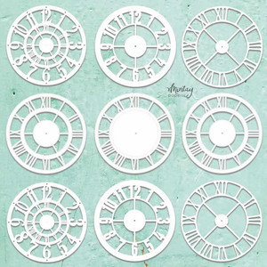 Mintay Papers - Mintay Chippies - Decor - Clocks Set (MT-CHIP2-D32)
Mintay Decor Clocks Set Die Cut Laser Chipboard. These 2mm thick die-cut chipboard pieces are in a natural ecru color and make a great bases for your project. They can be modified with paint, ink, paper, using stencils, stamps, hot embossing or applying waxes and pastes. Perfect for all your craft and scrapbooking projects. Overall size of set sheet: 12x12 inches. Mintay Papers - Mintay Chippies - Decor - Clocks Set (MT-CHIP2-D32)
Mintay Decor Clocks Set Die Cut Laser Chipboard. These 2mm thick die-cut chipboard pieces are in a natural ecru color and make a great bases for your project. They can be modified with paint, ink, paper, using stencils, stamps, hot embossing or applying waxes and pastes. Perfect for all your craft and scrapbooking projects. Overall size of set sheet: 12x12 inches.