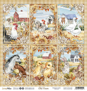 ScrapBoys - Old Farm Collection - 12"x 12" - Single Sheet - (OLFA-06)

OLD FARM collection.  Single paper sheet with cut-out elements - 12’’x12’’ (30,5 x 30,5 cm) sheets with cut-out elements for each collection.  Sizes: paper sheets; 30,5 x 30,5 cm ( 12’’x12’’)  Paper Weight: 190 gsm
