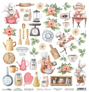ScrapBoys - Kitchen Stories - 12" x 12" - Single Sheet - (KIST-07)

Kitchen Stories collection.  Single, double-sided printed sheets from each collection measuring 12’’x12’’ (30,5 x 30,5 cm)  Acid & Lignin Free.  Paper Weight: 190 gsm.