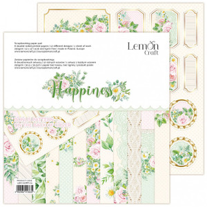 Lemoncraft - Happiness - Scrapbooking Papers Pad 12 x 12 (LEM-HAPPI-01)
Scrapbooking Papers Pad 12 x 12 inches (20.3 x 20.3cm)  Happiness Collection - Scrapbooking paper pad with universal patterns.  Pad contains 6 double-sided printed papers, 12 different designs, 1 sheet of each design.  Paper Weight: - 250gsm. Bonus pattern at the back of the cover.  Acid and Lignin free.  Made in Poland. Lemoncraft - Happiness - Scrapbooking Papers Pad 12 x 12 (LEM-HAPPI-01)
Scrapbooking Papers Pad 12 x 12 inches (20.3 x 20.3cm)  Happiness Collection - Scrapbooking paper pad with universal patterns.  Pad contains 6 double-sided printed papers, 12 different designs, 1 sheet of each design.  Paper Weight: - 250gsm. Bonus pattern at the back of the cover.  Acid and Lignin free.  Made in Poland.