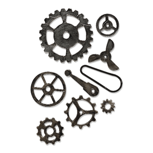 Sizzix - Bigz L Die - Mechanical by Tim Holtz (665225)
This quirky die set features a variety of pins, nuts and bolts. Perfect to create your own unique make as every project can take on a new combination of shapes, no make will look the same! This Bigz die is able to cut a wide variety of different materials - these shapes would just amazing cut out of craft aluminum for a realistic touch!  Just a bit bigger than the standard Bigz dies, these great big dies cut almost anything, including cardstock, felt, fabric, foam, magnet, leather, craft aluminum and many other materials. Imagine the giant-sized possibilities of our large and lovely decorative shapes!  This die is designed for use only with the BIGkick, Big Shot and Vagabond machines and requires the use of a pair of Standard Cutting Pads.
Product Dimensions: 6" x 8 3/4" x 5/8"
 Sizzix - Bigz L Die - Mechanical by Tim Holtz (665225)
This quirky die set features a variety of pins, nuts and bolts. Perfect to create your own unique make as every project can take on a new combination of shapes, no make will look the same! This Bigz die is able to cut a wide variety of different materials - these shapes would just amazing cut out of craft aluminum for a realistic touch!  Just a bit bigger than the standard Bigz dies, these great big dies cut almost anything, including cardstock, felt, fabric, foam, magnet, leather, craft aluminum and many other materials. Imagine the giant-sized possibilities of our large and lovely decorative shapes!  This die is designed for use only with the BIGkick, Big Shot and Vagabond machines and requires the use of a pair of Standard Cutting Pads.
Product Dimensions: 6" x 8 3/4" x 5/8"