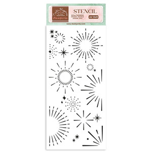 Stamperia - Create Happiness - Oh lá lá Stars Stencil (KSTDL81)
This Mixed Media Art Thick Stencil is part of the art journaling collection Create Happiness, designed by Vicky Papaioannou. The Oh lá lá Tour Star Stencil is a versatile tool that allows you to bring a touch of Parisian celebration to various surfaces. The stencil can be used for decorating furniture, fabric, paper, canvas and scrapbooking. It is perfect for a mixed media project too. Made of a special material which makes them flexible but durable, it is thin enough to feature small details in the design. It is transparent to properly position on a surface to be decorated. It can be washed and reused several times. Stencil is approximately 10 x 4.75 inches. Stamperia - Create Happiness - Oh lá lá Stars Stencil (KSTDL81)
This Mixed Media Art Thick Stencil is part of the art journaling collection Create Happiness, designed by Vicky Papaioannou. The Oh lá lá Tour Star Stencil is a versatile tool that allows you to bring a touch of Parisian celebration to various surfaces. The stencil can be used for decorating furniture, fabric, paper, canvas and scrapbooking. It is perfect for a mixed media project too. Made of a special material which makes them flexible but durable, it is thin enough to feature small details in the design. It is transparent to properly position on a surface to be decorated. It can be washed and reused several times. Stencil is approximately 10 x 4.75 inches.