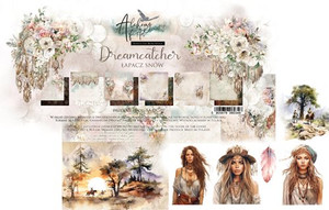 Alchemy of Art - Dreamcatcher - Set of 12" x 12" Scrapbooking Papers (AA-DC-07)
The set includes 6 double sided papers (12 patterns) and a bonus sheet on the inside of the cover. 12" x 12" (30.5 x 30.5cm) Sheets. Paper weight: 250gsm. Acid-free and wood-free product made in Poland. Alchemy of Art - Dreamcatcher - Set of 12" x 12" Scrapbooking Papers (AA-DC-07)
The set includes 6 double sided papers (12 patterns) and a bonus sheet on the inside of the cover. 12" x 12" (30.5 x 30.5cm) Sheets. Paper weight: 250gsm. Acid-free and wood-free product made in Poland.