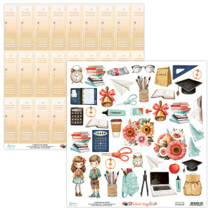 Mintay Papers - School Days Collection - 12 x 12 Double Sided Sheet (MT-SCH-09)
This 12" x 12" double sided paper, School Days Days 09 is part of the School Days Collection from Mintay Papers. The front of this paper features 12 element cards filled with scenes from this collection. The reverse side has the back of the element cards with patterns and designs of school lockers to compliment the collection. These designs are printed on 250 gsm paper which is heavyweight paper. This paper can be used for cards, scrapbook pages, tags, journals, and other paper crafting projects. This paper is acid and lignin free, and archival-safe. Mintay Papers - School Days Collection - 12 x 12 Double Sided Sheet (MT-SCH-09)
This 12" x 12" double sided paper, School Days Days 09 is part of the School Days Collection from Mintay Papers. The front of this paper features 12 element cards filled with scenes from this collection. The reverse side has the back of the element cards with patterns and designs of school lockers to compliment the collection. These designs are printed on 250 gsm paper which is heavyweight paper. This paper can be used for cards, scrapbook pages, tags, journals, and other paper crafting projects. This paper is acid and lignin free, and archival-safe.