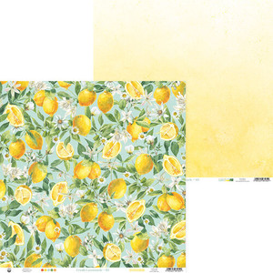 P13 - Fresh Lemonade - 12 x 12 Double Sided Scrapbooking Paper (P13-LEM-07)
This 12" x 12" double sided paper, is part of the Fresh Lemonade Collection from P13. The front of this paper features lemons, white blossoms, and leaves. The reverse side of this paper starts with dark yellow at the bottom to a very faint yellow at the top. These designs are printed on 240 gsm paper which is medium-weight paper. This paper weight makes it perfect for layering projects. It is a good choice where heavier paper weight is needed. For best results score the paper before folding. This paper can be used for cards, scrapbook pages, tags, journals, and other paper crafting projects. The paper is FSC (Forest Stewardship Council) certified, and is acid and lignin free. P13 - Fresh Lemonade - 12 x 12 Double Sided Scrapbooking Paper (P13-LEM-07)
This 12" x 12" double sided paper, is part of the Fresh Lemonade Collection from P13. The front of this paper features lemons, white blossoms, and leaves. The reverse side of this paper starts with dark yellow at the bottom to a very faint yellow at the top. These designs are printed on 240 gsm paper which is medium-weight paper. This paper weight makes it perfect for layering projects. It is a good choice where heavier paper weight is needed. For best results score the paper before folding. This paper can be used for cards, scrapbook pages, tags, journals, and other paper crafting projects. The paper is FSC (Forest Stewardship Council) certified, and is acid and lignin free.