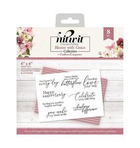 Nitwit - Bloom with Grace Collection - Crafter's Companion - Clear Acrylic Stamps (NIT- 8WG-ST-CA)
Make your handmade cards and gifts stand out from the crowd using the stamps from the Bloom with Grace Collection.  Set contains 8 clear acrylic stamps.  The stamps are perfect for greeting cards, gifts, keepsakes, and many more of your craft projects. Nitwit - Bloom with Grace Collection - Crafter's Companion - Clear Acrylic Stamps (NIT- 8WG-ST-CA)
Make your handmade cards and gifts stand out from the crowd using the stamps from the Bloom with Grace Collection.  Set contains 8 clear acrylic stamps.  The stamps are perfect for greeting cards, gifts, keepsakes, and many more of your craft projects.