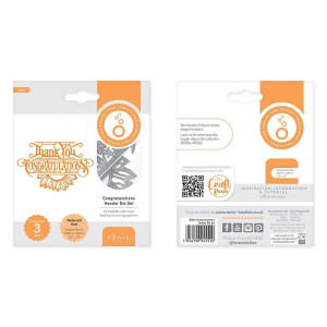 Tonic Studios - Congratulations Header Die Set (4551e)
Create truly stunning and elegant headers for your cards and designs with this exquisite die sets. Set includes 3 dies designed to create elegant headers. Largest Die Size: 134mm x 36mm (5.3” x 1.4”) Compatible with most leading die cutting machines. Tonic Studios - Congratulations Header Die Set (4551e)
Create truly stunning and elegant headers for your cards and designs with this exquisite die sets. Set includes 3 dies designed to create elegant headers. Largest Die Size: 134mm x 36mm (5.3” x 1.4”) Compatible with most leading die cutting machines.