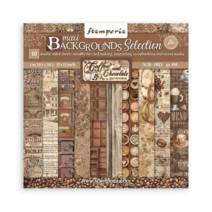 Stamperia - Coffee and Chocolate Maxi Backgrounds- 12"x 12" - Scrapbooking Pad (SBBL145)
Stamperia exclusive designs. Scrapbooking Pad with 10 double-sided patterned paper. Thickness: heavyweight paper 190 g/m² Size: 12 "x 12" - 30,5 x 30,5 cm, Features: Acid & Lignin free.
Made in Italy.  Stamperia - Coffee and Chocolate Maxi Backgrounds- 12"x 12" - Scrapbooking Pad (SBBL145)
Stamperia exclusive designs. Scrapbooking Pad with 10 double-sided patterned paper. Thickness: heavyweight paper 190 g/m² Size: 12 "x 12" - 30,5 x 30,5 cm, Features: Acid & Lignin free.
Made in Italy.