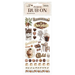 Stamperia - Rub On's - Coffee and Chocolate - (DFLRB59)
Rub-On Coffee and Chocolate Stamperia
    Rub-on to make transfers.
    Perfect for customizing any type of paper support.
    Contains illustrations from Stamperia's Coffee and Chocolate collection.
    Perfect for your Layouts, scrapbooking projects, cards or tags.
    It consists of a transparent sheet with adhered designs that, thanks to the pressure of a folder, rub-on tool or similar material, are transferred and remain fixed to the surface or project. Stamperia - Rub On's - Coffee and Chocolate - (DFLRB59)
Rub-On Coffee and Chocolate Stamperia
    Rub-on to make transfers.
    Perfect for customizing any type of paper support.
    Contains illustrations from Stamperia's Coffee and Chocolate collection.
    Perfect for your Layouts, scrapbooking projects, cards or tags.
    It consists of a transparent sheet with adhered designs that, thanks to the pressure of a folder, rub-on tool or similar material, are transferred and remain fixed to the surface or project.