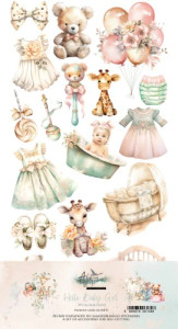 Alchemy Of Art - Hello Baby Girl - 6" x 12" Elements for Fussy Cutting (AA-HB-11)
Pack of double-sided, mirror image sheets in the Hello Baby Girl series from Alchemy of Art. Pack contains 8 sheets. Extras to Cut Set. Paper Weight: 250gsm. Acid and lignin free. Alchemy Of Art - Hello Baby Girl - 6" x 12" Elements for Fussy Cutting (AA-HB-11)
Pack of double-sided, mirror image sheets in the Hello Baby Girl series from Alchemy of Art. Pack contains 8 sheets. Extras to Cut Set. Paper Weight: 250gsm. Acid and lignin free.