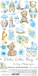 Craft O'Clock - Hello Little Boy - Extras Set- 6" x 12" (CC-C44-HLB-10)
A set of 18 sheets of high-quality double-sided scrapbooking paper with accessories for self-cutting - 2x9 patterns. The size of each sheet: 15.5 x 30.5 cm. Paper weight: 250g / m2. Plus the extras / cards on the back of the title page.
An acid-free and wood-free product made in Poland.Craft O'Clock - Hello Little Boy - Extras Set- 6" x 12" (CC-C44-HLB-10) Craft O'Clock - Hello Little Boy - Extras Set- 6" x 12" (CC-C44-HLB-10)
A set of 18 sheets of high-quality double-sided scrapbooking paper with accessories for self-cutting - 2x9 patterns. The size of each sheet: 15.5 x 30.5 cm. Paper weight: 250g / m2. Plus the extras / cards on the back of the title page.
An acid-free and wood-free product made in Poland.Craft O'Clock - Hello Little Boy - Extras Set- 6" x 12" (CC-C44-HLB-10)