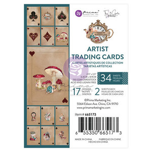 Prima Marketing - Lost In Wonderland Playing Cards (34pcs) - (665173)
Our very own Lost In Wonderland Playing Cards are absolutely delightful. Featuring adorable images and motifs of our Alice scenes, along with decorative hearts, clubs, spades, and diamonds of a playing card deck. The combination is truly a whimsical touch to any creative project. There are 34 sheets in a cute pad measuring 2.5" x 3.5", with 17 different designs, two of each design. Prima Marketing - Lost In Wonderland Playing Cards (34pcs) - (665173)
Our very own Lost In Wonderland Playing Cards are absolutely delightful. Featuring adorable images and motifs of our Alice scenes, along with decorative hearts, clubs, spades, and diamonds of a playing card deck. The combination is truly a whimsical touch to any creative project. There are 34 sheets in a cute pad measuring 2.5" x 3.5", with 17 different designs, two of each design.