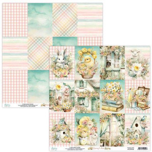 Mintay Papers - Spring Is Here - 12 x 12 Scrapbooking Paper (MT-SPR-06)
Double-sided scrapbooking paper from the Spring Is Here collection. This Collection is a Soft, beautiful Spring collection with a light vintage twist and Easter motifs at the same time. Cute chicks and rabbits, stunning cottage utensils and a view of a country house among Spring flora. These designs are printed on 250 gsm paper which is heavyweight paper. These papers and the elements can be used on cards, scrapbook pages, tags, journals, and other paper crafting projects. Elements need to be hand cut. These papers are acid and lignin free. Mintay Papers - Spring Is Here - 12 x 12 Scrapbooking Paper (MT-SPR-06)
Double-sided scrapbooking paper from the Spring Is Here collection. This Collection is a Soft, beautiful Spring collection with a light vintage twist and Easter motifs at the same time. Cute chicks and rabbits, stunning cottage utensils and a view of a country house among Spring flora. These designs are printed on 250 gsm paper which is heavyweight paper. These papers and the elements can be used on cards, scrapbook pages, tags, journals, and other paper crafting projects. Elements need to be hand cut. These papers are acid and lignin free.
