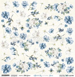 ScrapAndMe - Afternoon Sky - 12x12 - Cut Out Sheet (Flowers)
This ScrapAndMe paper, Afternoon Sky element sheet, is for fussy cutting.  High-quality, acid-free, wood-free paper.  Size: 12"x 12" (30.5 x 30.5cm).  Printed on one side.  Paper Weight: 250gsm.  Made in Poland. ScrapAndMe - Afternoon Sky - 12x12 - Cut Out Sheet (Flowers)
This ScrapAndMe paper, Afternoon Sky element sheet, is for fussy cutting.  High-quality, acid-free, wood-free paper.  Size: 12"x 12" (30.5 x 30.5cm).  Printed on one side.  Paper Weight: 250gsm.  Made in Poland.