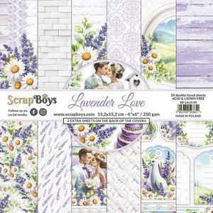 ScrapBoys - Lavender Love - 6"x 6" Paper Pad- (SB-LALO-09)

Lavender Love Paper Collection Set 15x15cm" by ScrapBoys.  (24 sheets, 12 designs, 4x6 double-sided sheets, 2 bonus designs).  Paper Weight: 250gsm.

 