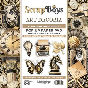 ScrapBoys - Art Decoria - 6 x 6 - Pop Up Pad (SB-ARDE-11)
ScrapBoys papers for scrapbooking. 6 x 6 Pop Up Paper Pads (pads with cut-out elements) Beautiful elements from the Art Decoria Collection to cut out, there are 24 sheets printed on both sides. After cutting out, each element will be two-sided. Weight: 190 gsm. Acid and Lignin Free. ScrapBoys - Art Decoria - 6 x 6 - Pop Up Pad (SB-ARDE-11)
ScrapBoys papers for scrapbooking. 6 x 6 Pop Up Paper Pads (pads with cut-out elements) Beautiful elements from the Art Decoria Collection to cut out, there are 24 sheets printed on both sides. After cutting out, each element will be two-sided. Weight: 190 gsm. Acid and Lignin Free.