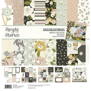 Simple Stories - Happily Ever After Collection Kit (15500)
12 sheets of double-sided 12x12 Designer Cardstock including cut apart Journal Sheet, Tags and Elements, sizes 2x2, 3x4, 4x4 and 4x6, 12x12 Cardstock Sticker Sheet with 84 stickers; 96 pieces. Includes foil accents. Simple Stories - Happily Ever After Collection Kit (15500)
12 sheets of double-sided 12x12 Designer Cardstock including cut apart Journal Sheet, Tags and Elements, sizes 2x2, 3x4, 4x4 and 4x6, 12x12 Cardstock Sticker Sheet with 84 stickers; 96 pieces. Includes foil accents.
