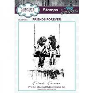 Creative Expressions Andy Skinner Friends Forever 3.5 in x 5.25 in Pre Cut Rubber Stamp (CEASRO63)
This beautiful Friends Forever stamp designed by Andy Skinner will lend itself to all types of mediums. Use with Inks and Stains for a gorgeous water colour effect. This pre cut mounted rubber stamp will deliver clean, intricate designs on porous and non-porous surfaces when combined with the stamping medium of your choice. The high quality grey rubber stamp can be used for cards, journals, gift wrapping paper and so much more. Ready to mount on an acrylic block the stamps can be used with ink pads, paint, or used with pigment and embossing powder. They are suitable for paper, fabric and other surfaces depending on the ink choice. Made in UK. 2 stamps Size approx 3.5 in x 5.25 in (8.9 cm x 13.3 cm) Creative Expressions Andy Skinner Friends Forever 3.5 in x 5.25 in Pre Cut Rubber Stamp (CEASRO63)
This beautiful Friends Forever stamp designed by Andy Skinner will lend itself to all types of mediums. Use with Inks and Stains for a gorgeous water colour effect. This pre cut mounted rubber stamp will deliver clean, intricate designs on porous and non-porous surfaces when combined with the stamping medium of your choice. The high quality grey rubber stamp can be used for cards, journals, gift wrapping paper and so much more. Ready to mount on an acrylic block the stamps can be used with ink pads, paint, or used with pigment and embossing powder. They are suitable for paper, fabric and other surfaces depending on the ink choice. Made in UK. 2 stamps Size approx 3.5 in x 5.25 in (8.9 cm x 13.3 cm)