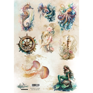 Alchemy of Art - Rice Paper A4 - Underwater World (AA-UW-RP-01)
One sheet of rice paper per pack. Size of sheet: A4. Weight: 28gsm. Thin, printed rice paper - excellent quality. Transparent yet strong. If using images versus the whole sheet, tearing versus cutting around images is recommended. Use as decoupage on many surfaces including glass. Alchemy of Art - Rice Paper A4 - Underwater World (AA-UW-RP-01)
One sheet of rice paper per pack. Size of sheet: A4. Weight: 28gsm. Thin, printed rice paper - excellent quality. Transparent yet strong. If using images versus the whole sheet, tearing versus cutting around images is recommended. Use as decoupage on many surfaces including glass.