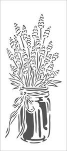 TCW - Slimline Lavender in Jar Stencil (TCW2335)
This stencil measures 4x9 inch which makes a card that fits nicely into a #10 business envelope.  Slimline Stencils are perfect for creating that extra narrow card or project. TCW - Slimline Lavender in Jar Stencil (TCW2335)
This stencil measures 4x9 inch which makes a card that fits nicely into a #10 business envelope.  Slimline Stencils are perfect for creating that extra narrow card or project.
