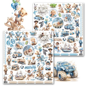 Paper Design Margaret - Happy Boy - Extras to Cut - 12" x 12" Scrapbooking Paper Sheet (0702)
A sheet of elements/accessories to cut. Double-sided paper 12"x12" (30.5x30.5cm) Happy Boy Collection – extras to cut. Double-sided printing. Paper Weight 240 gsm. Acid & Lignin Free. Paper Design Margaret - Happy Boy - Extras to Cut - 12" x 12" Scrapbooking Paper Sheet (0702)
A sheet of elements/accessories to cut. Double-sided paper 12"x12" (30.5x30.5cm) Happy Boy Collection – extras to cut. Double-sided printing. Paper Weight 240 gsm. Acid & Lignin Free.