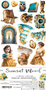 Craft O'Clock - Sunset Mood - Extras Set - 6" x 12" (CC-C68-SM-12)
A set of 18 sheets of high-quality double-sided scrapbooking paper with extra elements for self-cutting - 2x9 patterns. Extra elements to cut on back of front cover. Part of the Renata Ludwinska Collection from Craft O'Clock. Approx size of each sheet: 6"x 8" (15.5 x 30.5 cm). Paper weight: 250gsm. An acid-free and wood-free product made in Poland. Craft O'Clock - Sunset Mood - Extras Set - 6" x 12" (CC-C68-SM-12)
A set of 18 sheets of high-quality double-sided scrapbooking paper with extra elements for self-cutting - 2x9 patterns. Extra elements to cut on back of front cover. Part of the Renata Ludwinska Collection from Craft O'Clock. Approx size of each sheet: 6"x 8" (15.5 x 30.5 cm). Paper weight: 250gsm. An acid-free and wood-free product made in Poland.