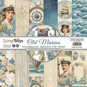ScrapBoys - Old Marina - 6x6 Inch Paper Pad (SB-MARI-09)
ScrapBoys is a project by Mariusz Gierszewski and Mateusz Szarapow. Both young men have more than earned their spurs in the international papercraft world! Collection of design paper for creative purposes. Contents: 24 sheets, double-sided (printed on sturdy 250 gram paper). Acid & lignin free. Dimensions: 15.2 x 15.2 cm. Produced in Poland. ScrapBoys - Old Marina - 6x6 Inch Paper Pad (SB-MARI-09)
ScrapBoys is a project by Mariusz Gierszewski and Mateusz Szarapow. Both young men have more than earned their spurs in the international papercraft world! Collection of design paper for creative purposes. Contents: 24 sheets, double-sided (printed on sturdy 250 gram paper). Acid & lignin free. Dimensions: 15.2 x 15.2 cm. Produced in Poland.