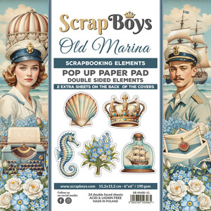 ScrapBoys - Old Marina - 6x6 Inch Pop Up Paper Pad (SB-MARI-11)
ScrapBoys. Pop up Paper pad: 15.2 x 15.2 cm / 6x6 Inch. Paper Weight: 190 gsm. Scrapbooking elements - double sided elements. 24 double faced sheets with 2 extra sheets on the back of the covers. Acid & lignin free. Made in Poland. ScrapBoys - Old Marina - 6x6 Inch Pop Up Paper Pad (SB-MARI-11)
ScrapBoys. Pop up Paper pad: 15.2 x 15.2 cm / 6x6 Inch. Paper Weight: 190 gsm. Scrapbooking elements - double sided elements. 24 double faced sheets with 2 extra sheets on the back of the covers. Acid & lignin free. Made in Poland.