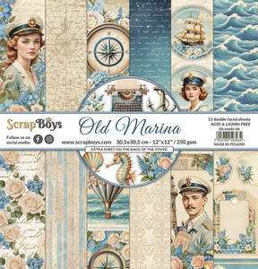 ScrapBoys - Old Marina - 12 x 12 Scrapbooking Paper Pack - (SB-MARI-08)
The Old Marina collection is a set double sided scrapbooking papers from ScrapBoys. Paper Size: 12x12 inches (30.5 x 30.5cm). 12 double sided sheets. Paper Weight: 250 gsm. Acid & Lignin free. ScrapBoys - Old Marina - 12 x 12 Scrapbooking Paper Pack - (SB-MARI-08)
The Old Marina collection is a set double sided scrapbooking papers from ScrapBoys. Paper Size: 12x12 inches (30.5 x 30.5cm). 12 double sided sheets. Paper Weight: 250 gsm. Acid & Lignin free.
