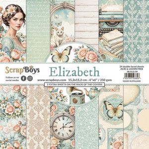 ScrapBoys - Elizabeth - 6x6 Inch Paper Pad (SB-ELIZ-09)
Scrapboys Elizabeth Design paper 6x6 Inch Pad for projects like scrapbooking, making cards or home decor. (24 double faced sheets with 2 bonus designs on the back of the covers). Paper Weight: 250 gsm. Acid & lignin free. Dimensions: 15.2 x 15.2 cm. Produced in Poland. ScrapBoys - Elizabeth - 6x6 Inch Paper Pad (SB-ELIZ-09)
Scrapboys Elizabeth Design paper 6x6 Inch Pad for projects like scrapbooking, making cards or home decor. (24 double faced sheets with 2 bonus designs on the back of the covers). Paper Weight: 250 gsm. Acid & lignin free. Dimensions: 15.2 x 15.2 cm. Produced in Poland.